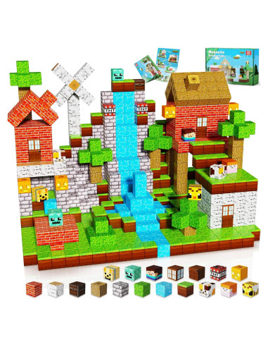 Bloques Magnéticos GraceDuck 150 PCS Casas de Molinos
