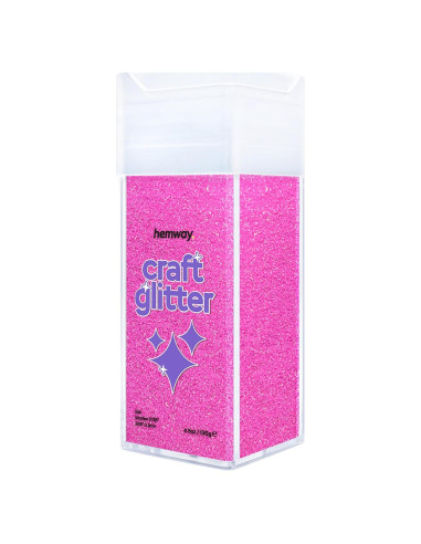 Brillo Ultrafino Hemway 130g Rosa Bebé Iridiscente para Manualidades