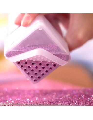 Brillo Ultrafino Hemway 130g Rosa Bebé Iridiscente para Manualidades