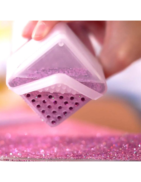 Brillo Ultrafino Hemway 130g Rosa Bebé Iridiscente para Manualidades