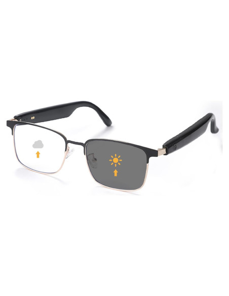 Gafas de Audio Bluetooth CuiSuto C-GS06 Doradas con Lentes UV400