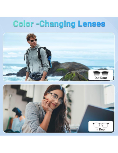 Gafas de Audio Bluetooth CuiSuto C-GS06 Doradas con Lentes UV400