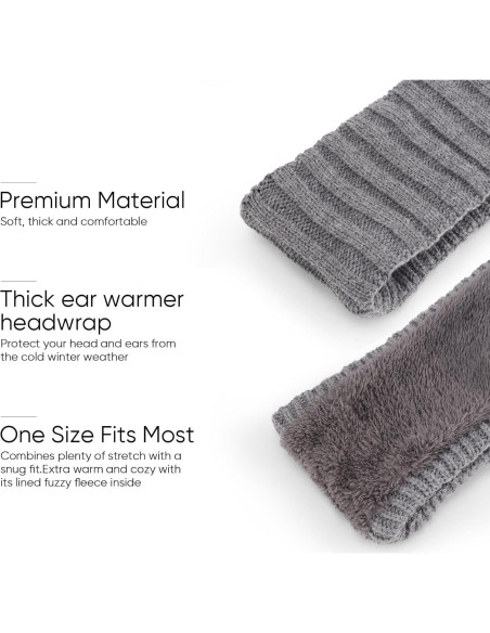 Diademas de Invierno AQOKKA para Mujeres - Calentadores de Oídos