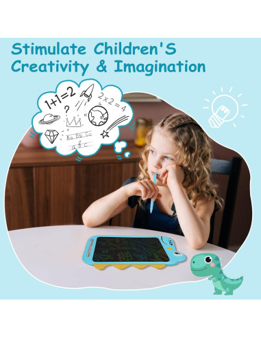 Tableta de Escritura LCD Fullware 10" Azul Dinosaurio