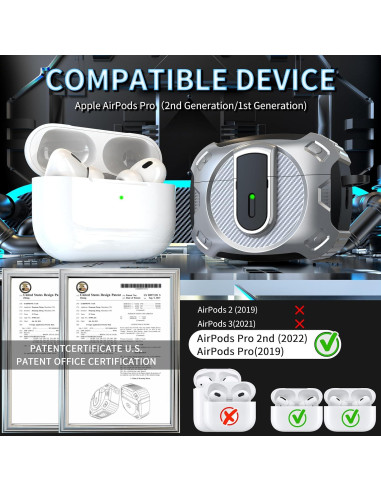 Funda Protectora RFUNGUANGO para AirPods Pro 2 - Espacial