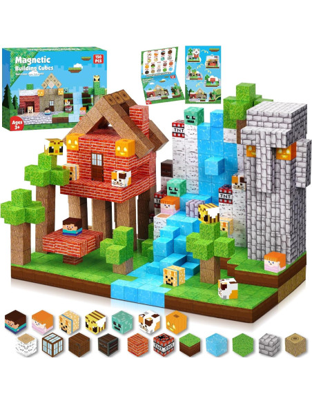 Bloques Magnéticos GraceDuck 150 PCS Casas de Molinos