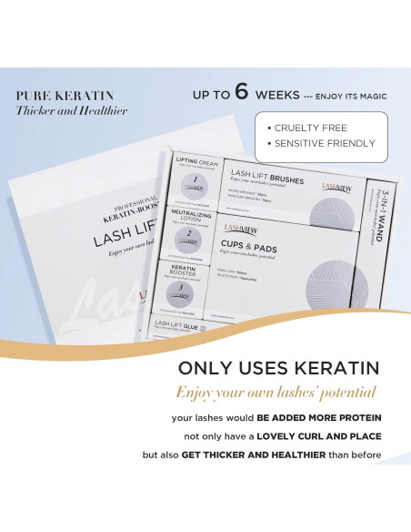 Kit de Elevación de Pestañas LASHVIEW - 10 Aplicaciones