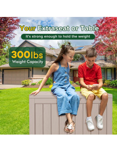 Caja de Almacenamiento Exterior Yardgrace 170L Impermeable 2