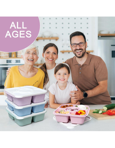 Conjunto de Contenedores Caperci 5 Paquetes Bento Reutilizables