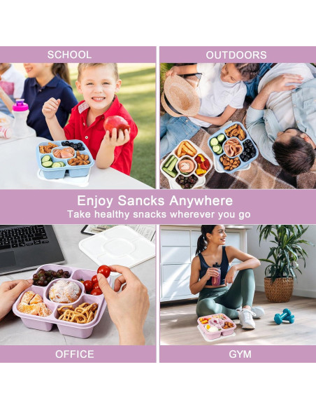 Conjunto de Contenedores Caperci 5 Paquetes Bento Reutilizables