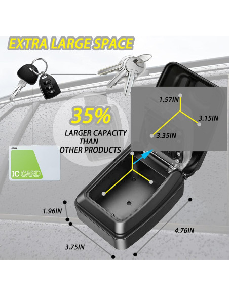 Caja de Llave de Coche Nexjy SL-591 con Contraseña Segura