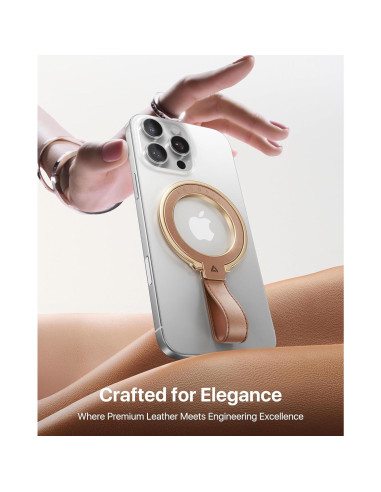 Soporte Magnético de Cuero Andobil MagSafe Ajustable 360