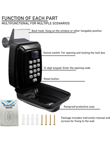 Caja de Llave de Coche Nexjy SL-591 con Contraseña Segura