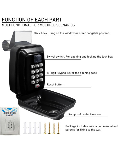 Caja de Llave de Coche Nexjy SL-591 con Contraseña Segura