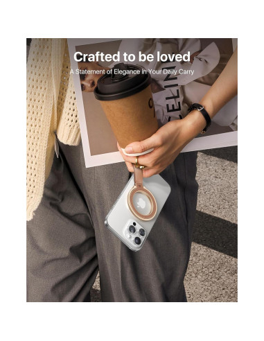 Soporte Magnético de Cuero Andobil MagSafe Ajustable 360