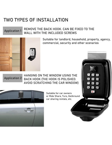 Caja de Llave de Coche Nexjy SL-591 con Contraseña Segura
