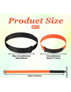 Correas para Bicicleta Tucnoeu 8 Pcs Ajustables 60cm Nylon 2