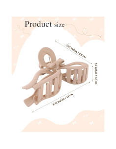 4 Clips de Pelo con Lazo AWAYTR para Mujeres - Extra Grande 13 cm 2