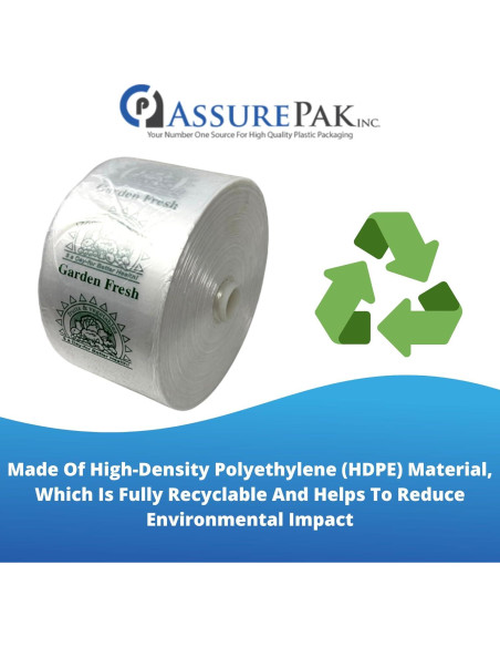 Bolsas de Produce Reutilizables ASSUREPAK 750 Unidades 38x50cm