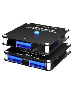 Selector KVM USB 3.0 2 Computadoras 1 Puerto TB-SWU201