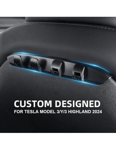 Organizador de Reposacabezas OATSBASF para Tesla Model Y y 3 - 2Pack