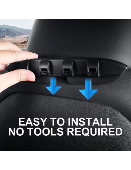 Organizador de Reposacabezas OATSBASF para Tesla Model Y y 3 - 2Pack