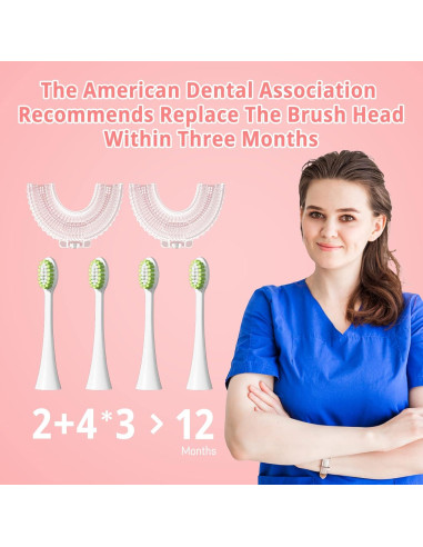 Cepillo de dientes eléctrico ELOTAME U para niños 8-15 años