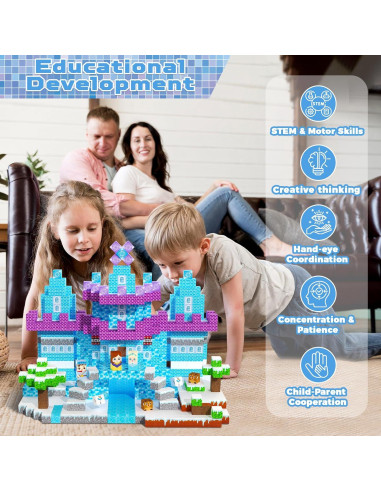 Bloques Magnéticos GraceDuck 150PCS Castillo de Hielo