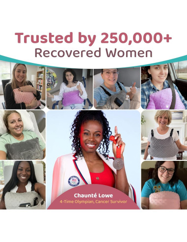 Almohada de Recuperación Post Mastectomía Zomaple Aqua