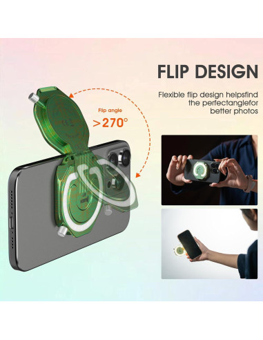 Luz de Anillo Portátil WUBEN E1 para Selfie 300 Lúmenes