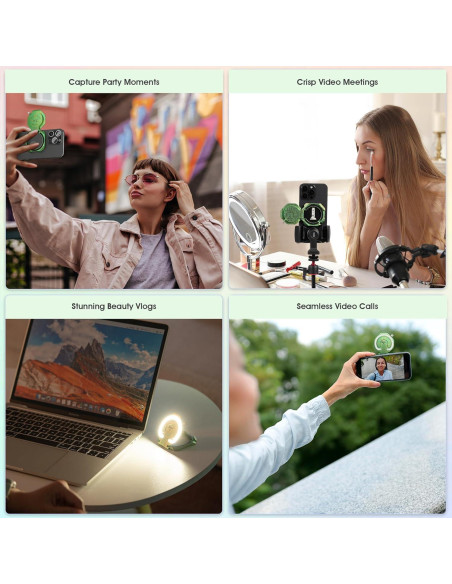 Luz de Anillo Portátil WUBEN E1 para Selfie 300 Lúmenes