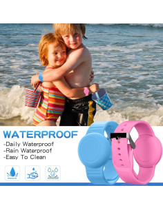 Pulsera Impermeable Ajustable AGMZ para AirTag Niños 2 Pzas 2