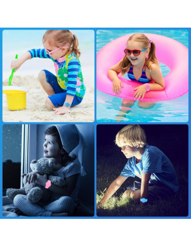 Pulsera Impermeable Ajustable AGMZ para AirTag Niños 2 Pzas