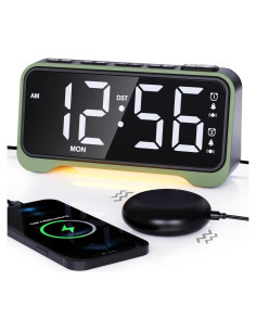 Reloj Despertador Vibrante ROCAM 7.5" Digital Verde