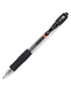 Bolígrafo Pilot G2 Punta Extra Fina 0.5mm Tinta Negra - 12 Unidades