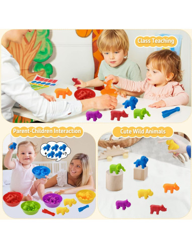 Juego de Clasificación de Animales Salvajes Family Pro