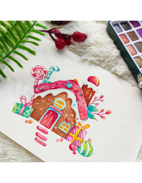 Juego de Pintura Acuarela Artecho 128 Colores con Accesorios