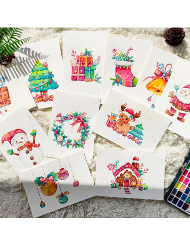 Juego de Pintura Acuarela Artecho 128 Colores con Accesorios