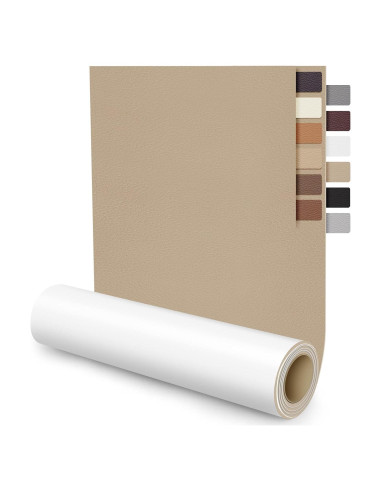 Cinta de Reparación de Cuero Autoadhesiva Cahomo 40x150 cm Beige