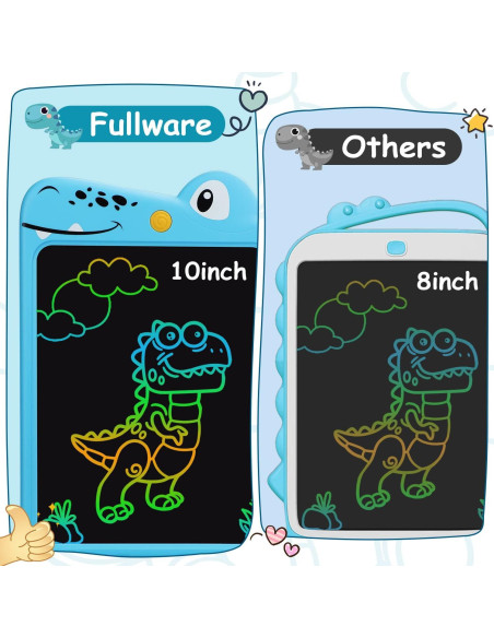 Tableta de Escritura LCD Fullware 10" Dinosaurio Azul Tableta de Escritura LCD Fullware 10" Dinosaurio Azul