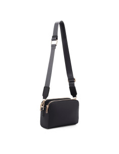 Bolso Cruzado EVVE para Mujeres en Cuero Vegano Negro