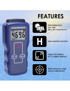 Medidor de Energía Solar Digital DANOPLUS con Alta Precisión 2