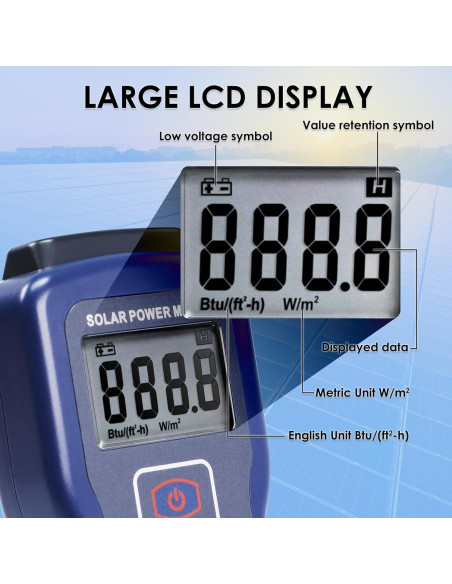 Medidor de Energía Solar Digital DANOPLUS con Alta Precisión