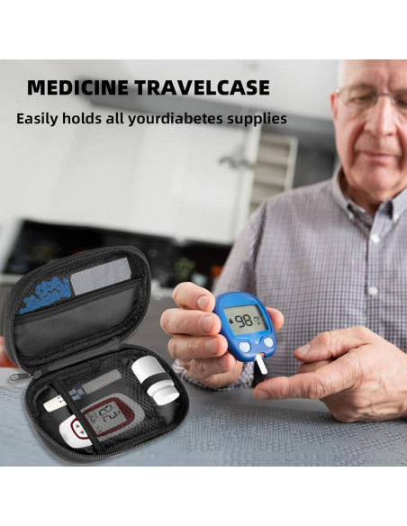 Organizador de Suministros Diabéticos JDVBDNK - Estuche de Viaje