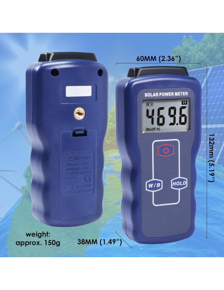 Medidor de Energía Solar Digital DANOPLUS con Alta Precisión