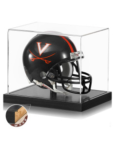 Caja de Exhibición JupDec para Mini Casco Acrílico y Madera