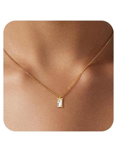 Collar Choker de Oro 18k con Diamante para Mujeres 41.91cm