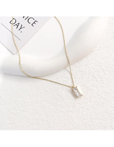 Collar Choker de Oro 18k con Diamante para Mujeres 41.91cm