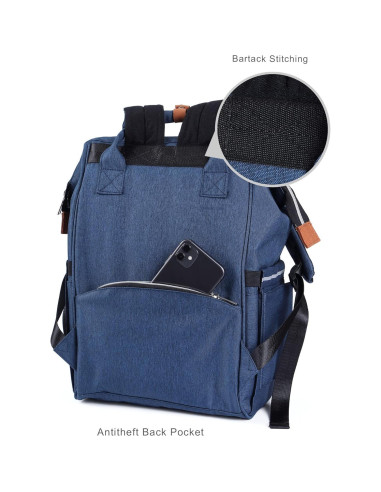 Mochila de Pañales NeoTech Care Azul 28L con Cambiador