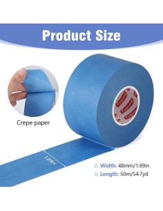 2 Rollos de Cinta de Pintor Azul Fyguard 5.08 cm x 50.29 m 2